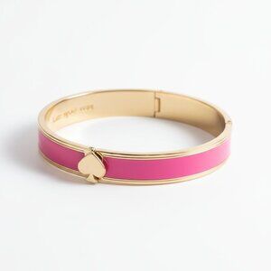 Kate Spade Pink and Gold Enamel Bangle - Flawed